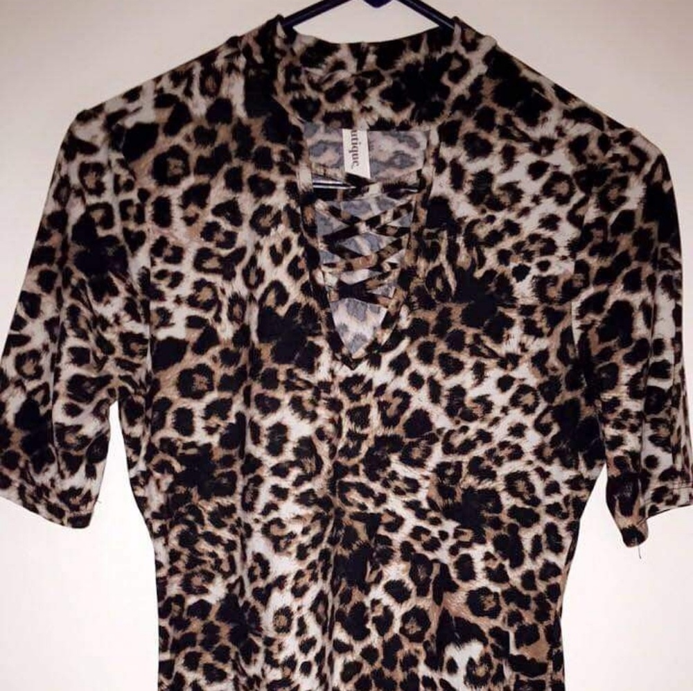 B & B Boutique  leopard dress